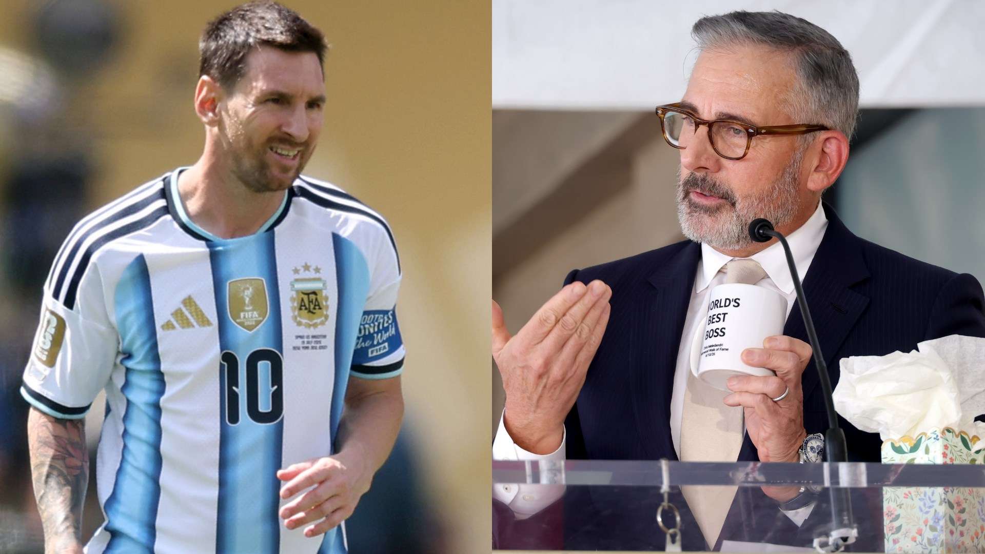 Lionel Messi Steve Carell