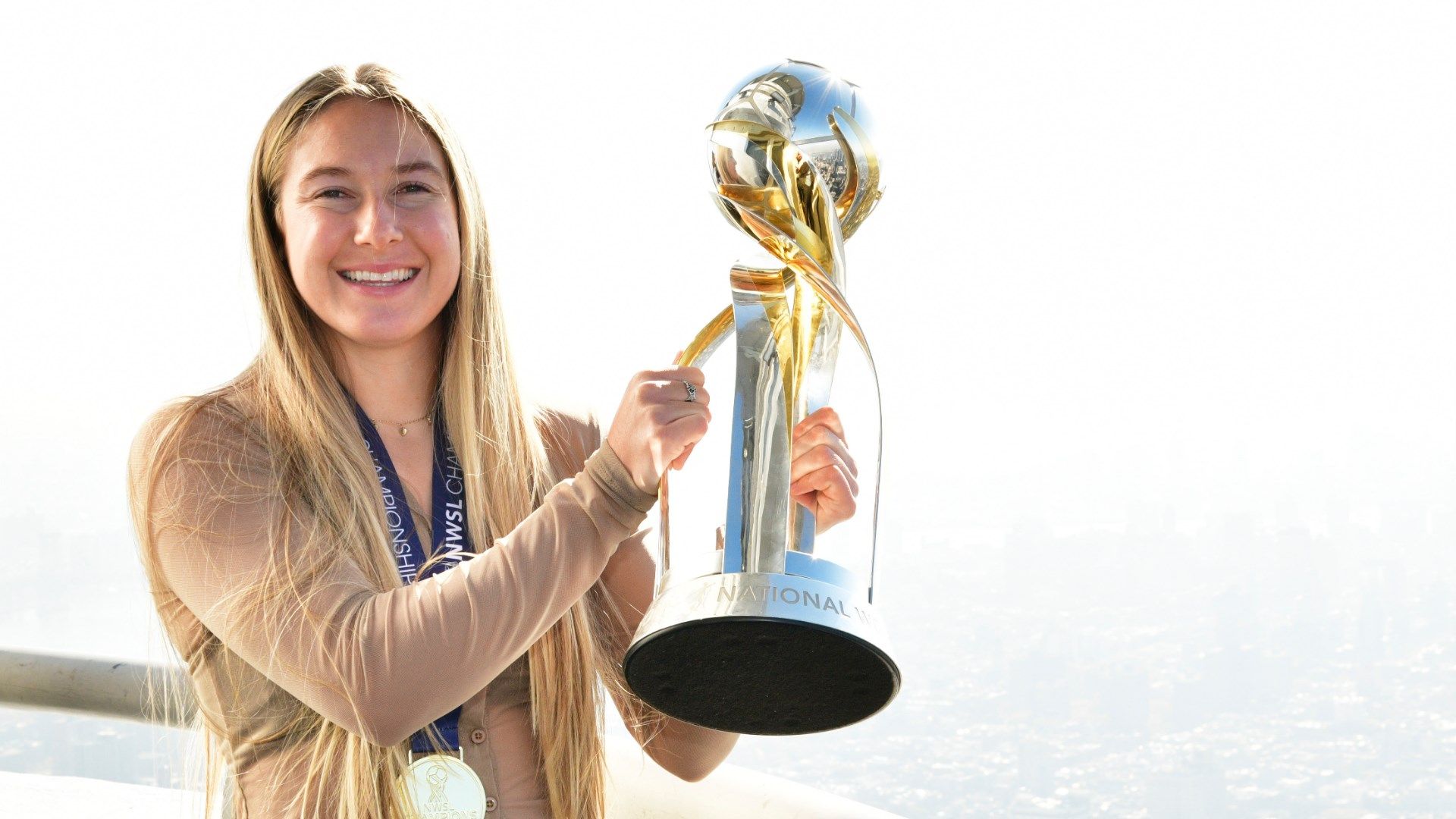 Gotham FC Empire State Building tour