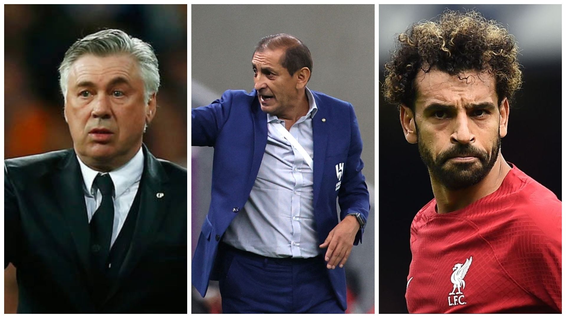 ramon diaz - mohamed salah - carlo ancelotti