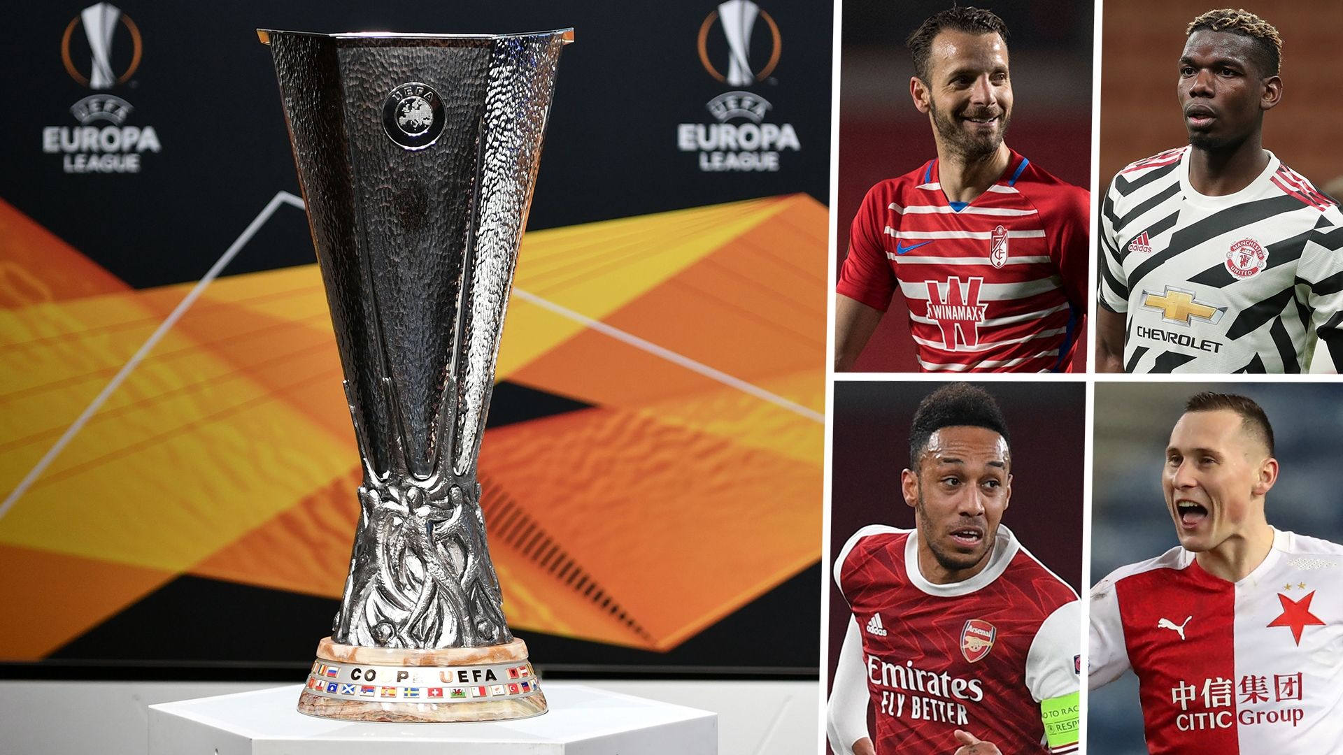 Europa League draw Roberto Soldado Paul Pogba Pierre-Emerick Aubameyang Jan Boril