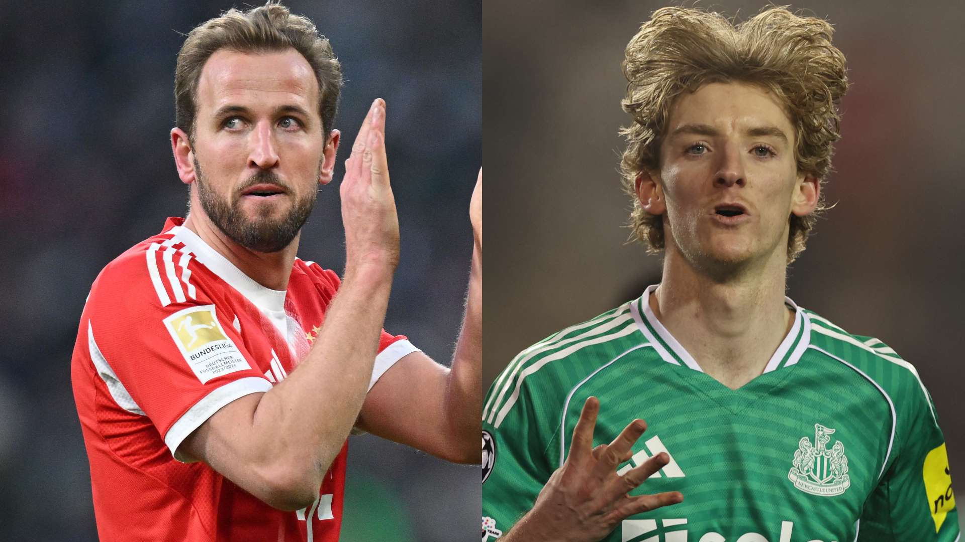 Harry Kane Anthony Gordon Newcastle Champions League 2026