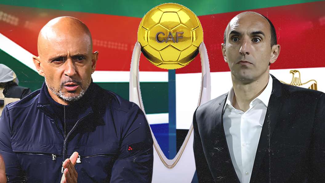 Miguel Cardoso of Mamelodi Sundowns, Jose Riveiro of Orlando Pirates, Marcel Koller of Al Ahly & Krunoslav Jurčić of Pyramids 2-1