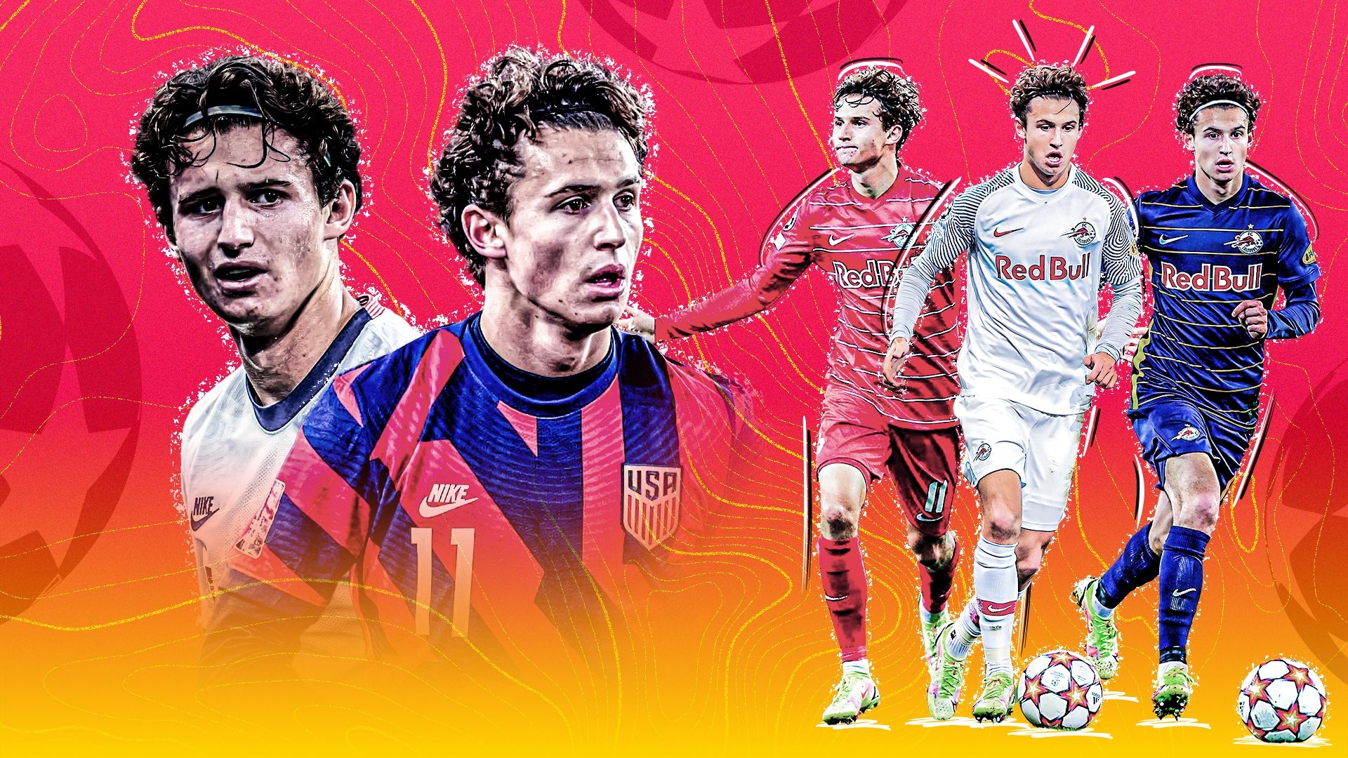 Brenden Aaronson Champions League GFX