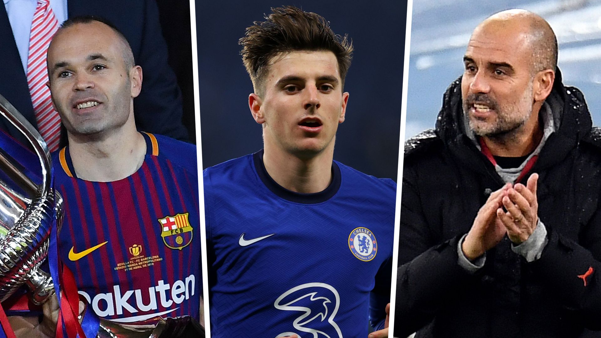 Iniesta, Mount and Guardiola split main