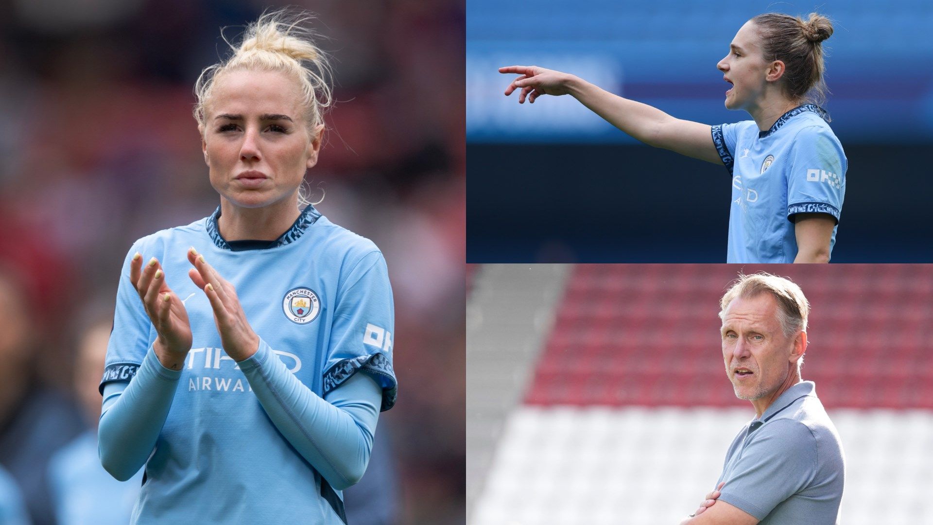 Alex Greenwood Vivianne Miedema Andree Jeglertz composite