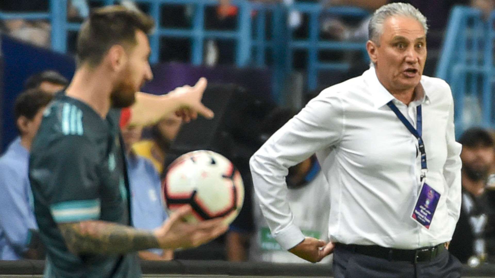 Messi Tite Brasil Argentina amistoso 15 11 2019