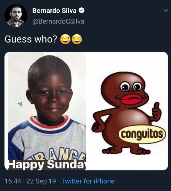Bernardo Silva's Mendy tweet