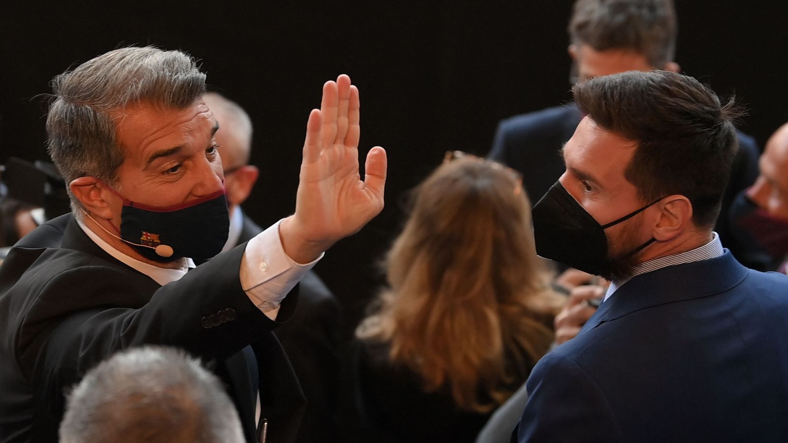 Laporta Messi Barcelona