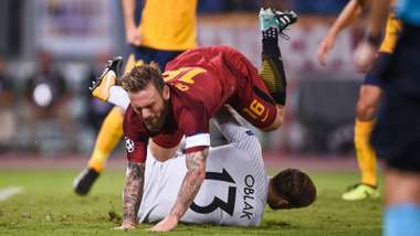 De Rossi Oblak Roma Atletico Madrid Champions League
