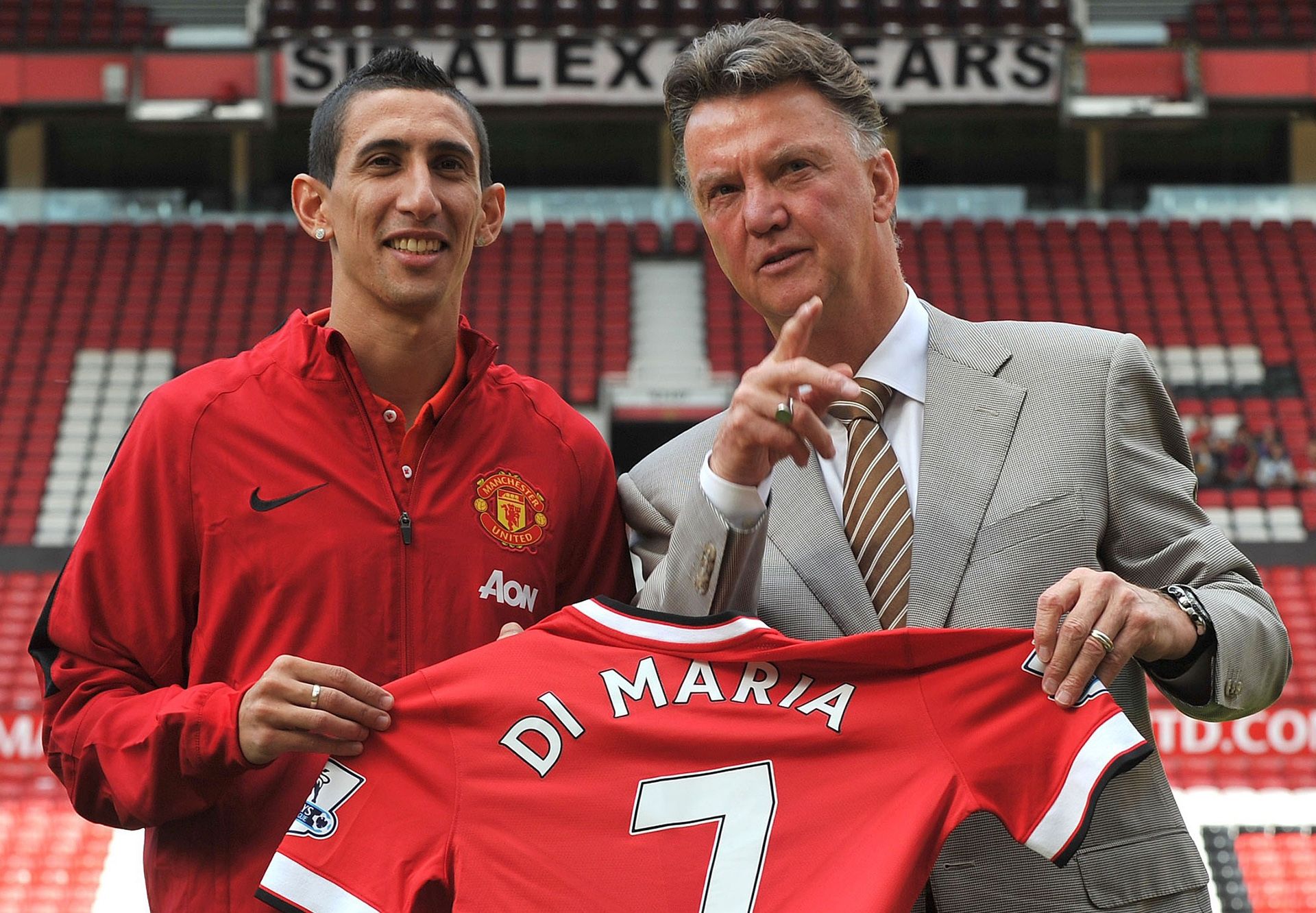 Angel Di Maria Manchester United Unveiling 28082014