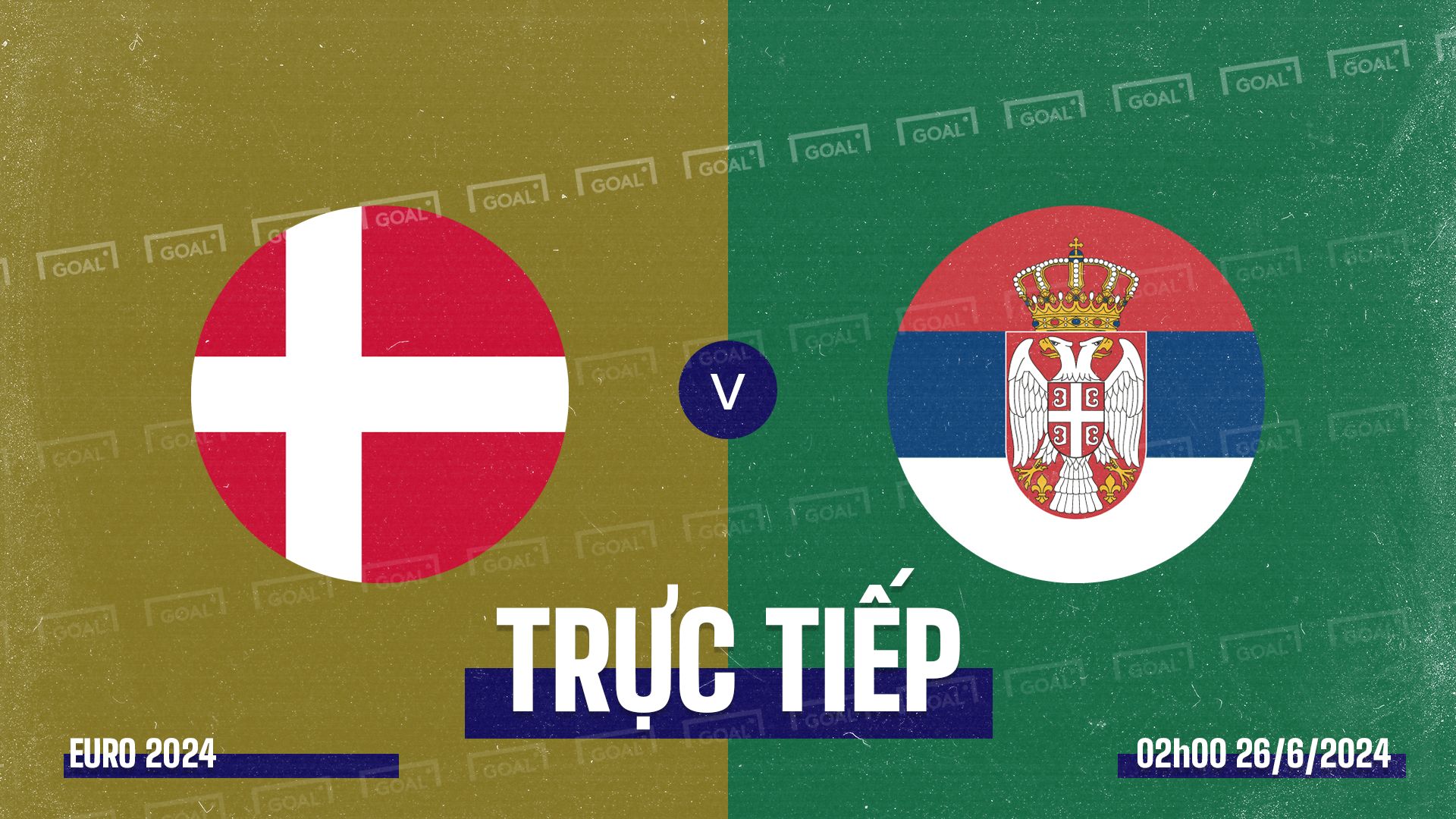 Denmark vs Serbia EURO 2024 GFX