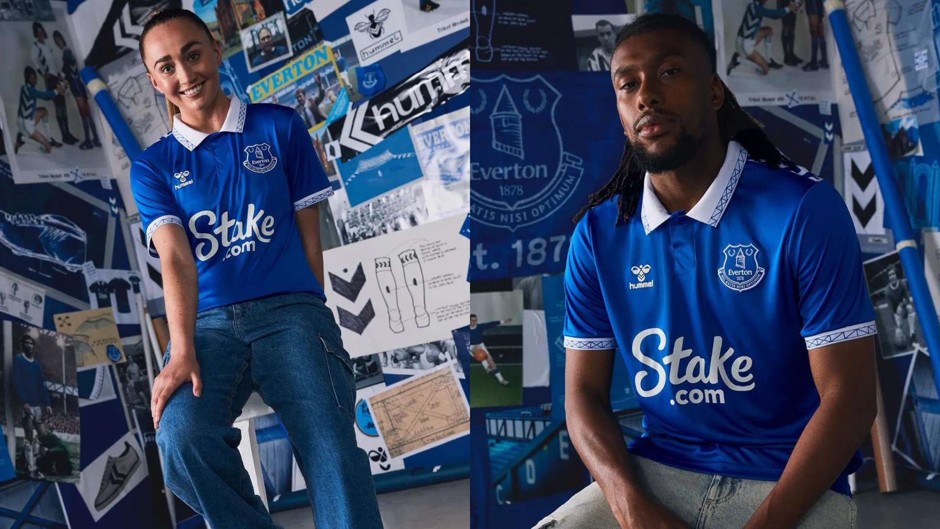 Everton 2023-24 home kit - players