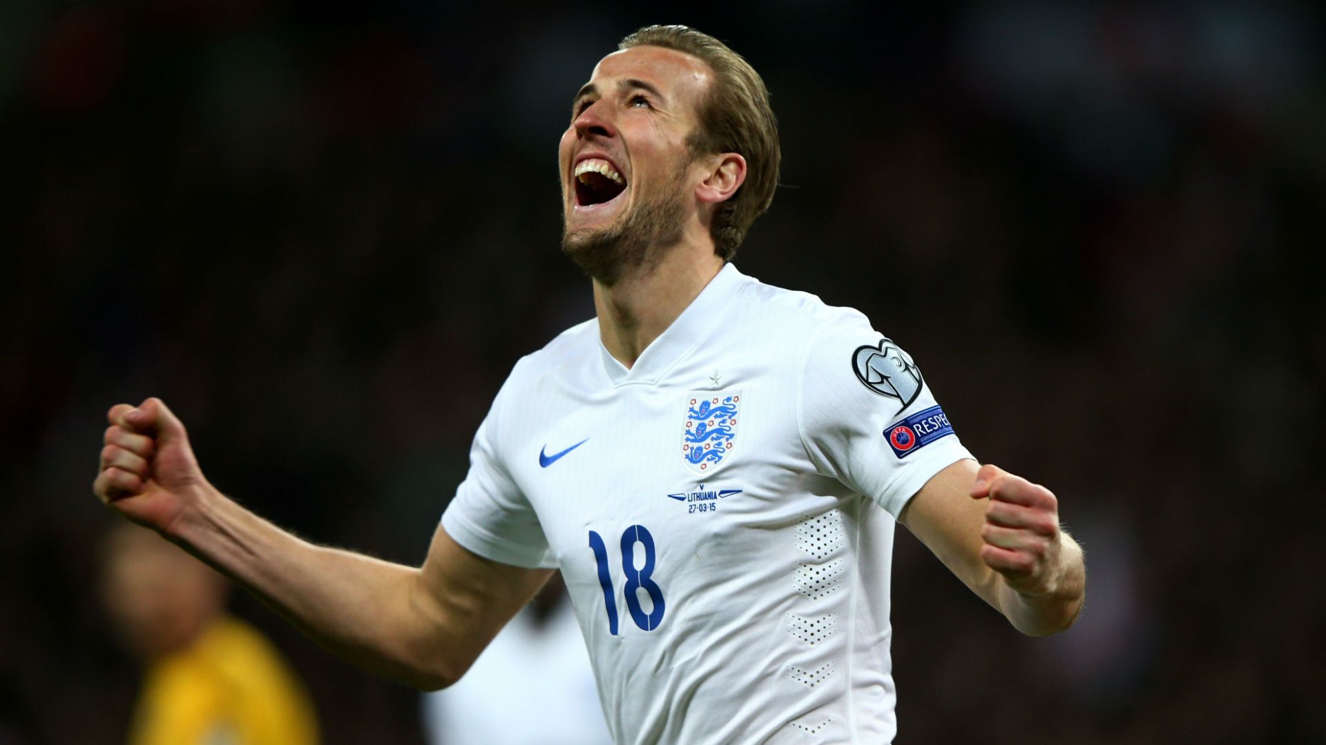 Harry Kane Euro 2016 qualifying England v Lithuania 270315