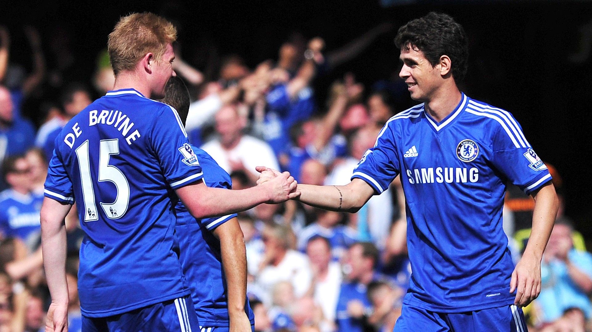 Oscar De Bruyne em ação pelo Chelsea 2013