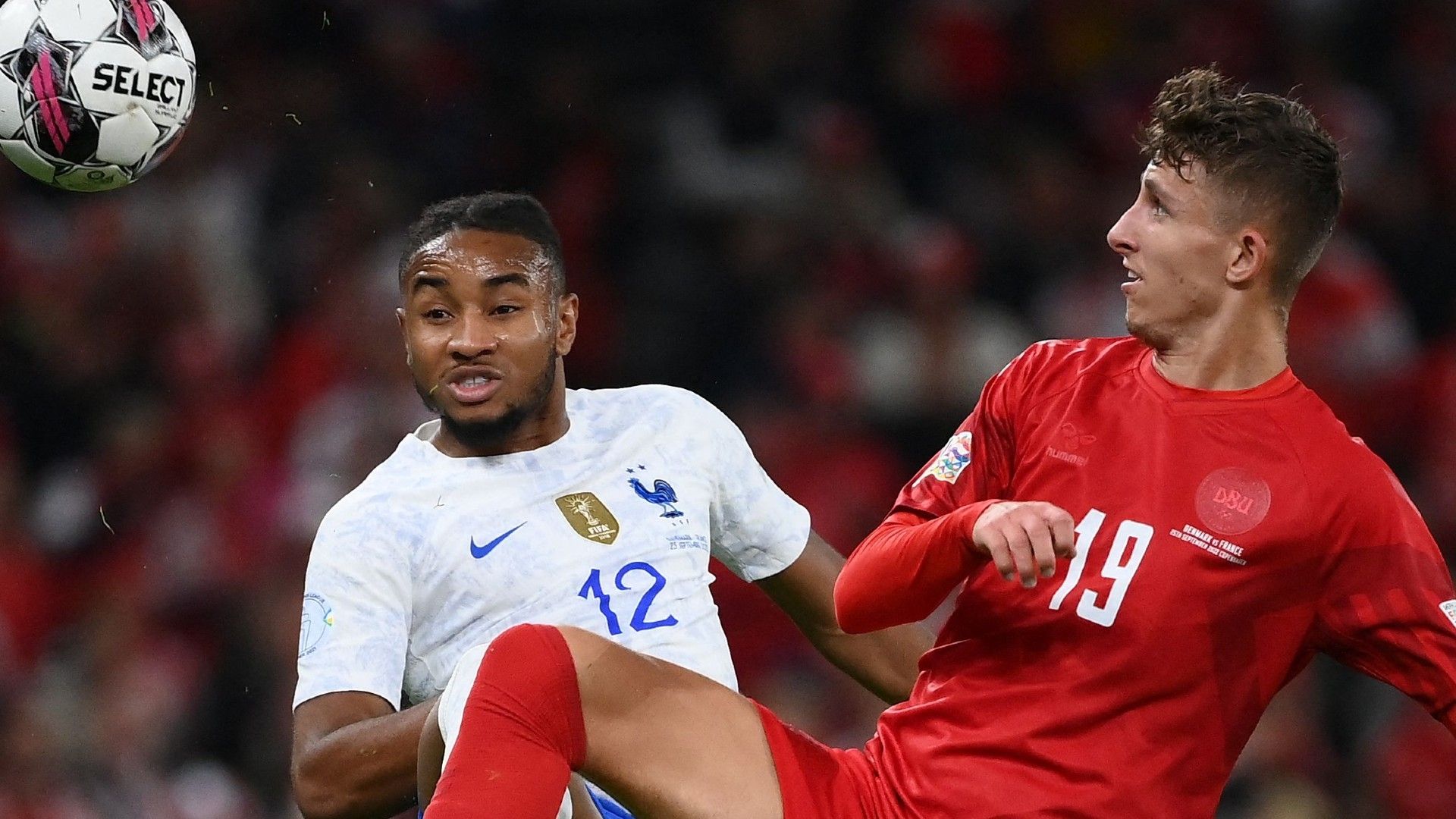 Jesper Lindstrom Denmark France Nations League 2022