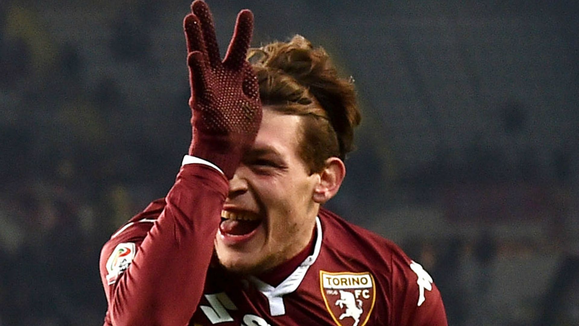 Andrea Belotti celebrates his scoring Torino Bologna Serie A 28112015