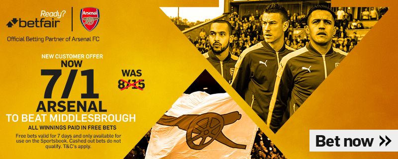 GFX Arsenal Middlesbrough enhanced betting