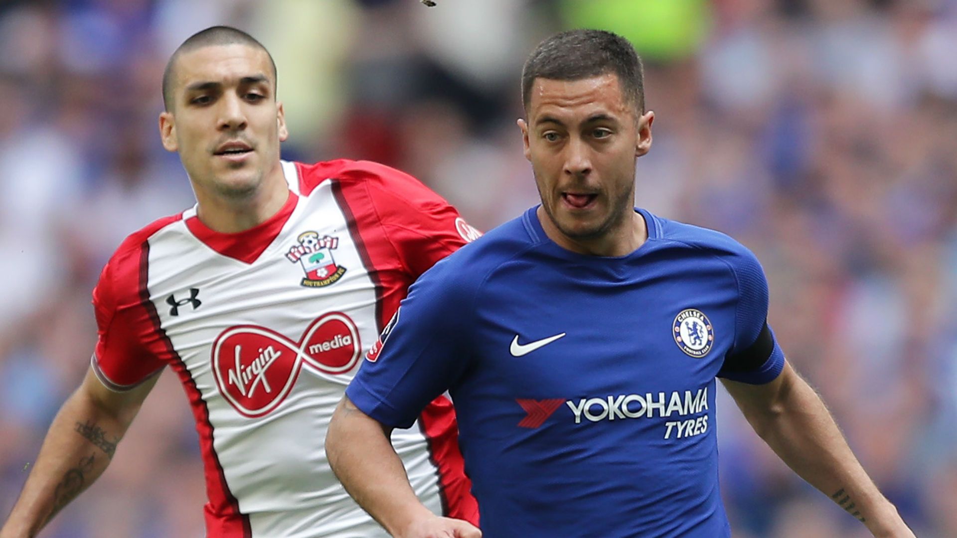 Oriol Romeu Southampton Eden Hazard Chelsea