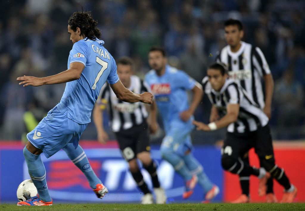 Edinson Cavani Napoli Juventus Coppa Italia 2012