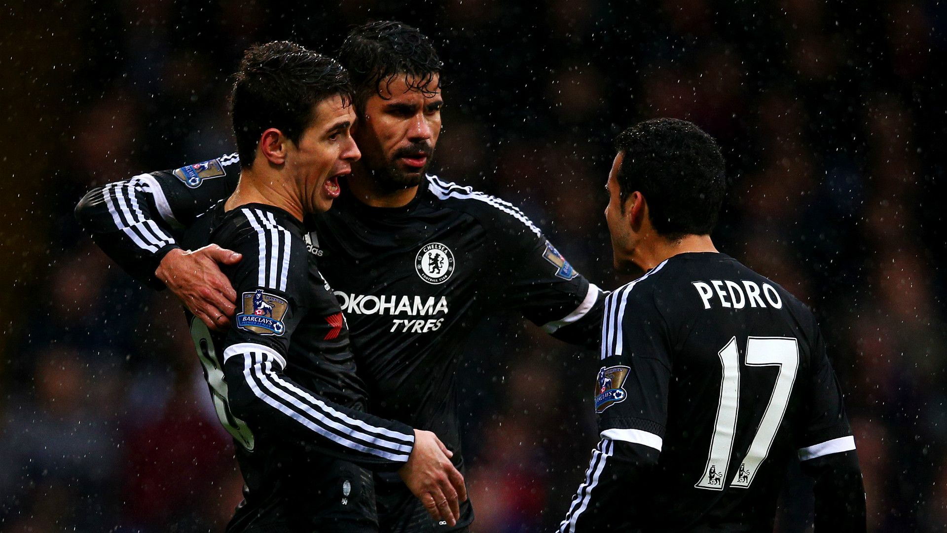 Diego Costa, Pedro, Oscar FC Chelsea Crystal palace 010316