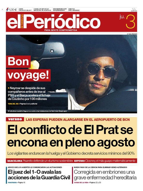 Neymar - Revue de presse - El Periodico