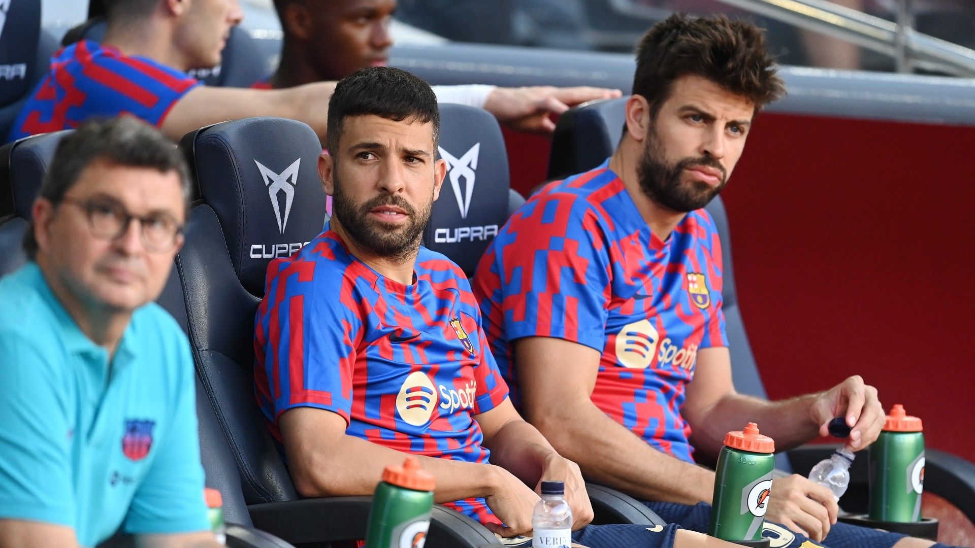 Jordi Alba Barcelona bench 2022-23 