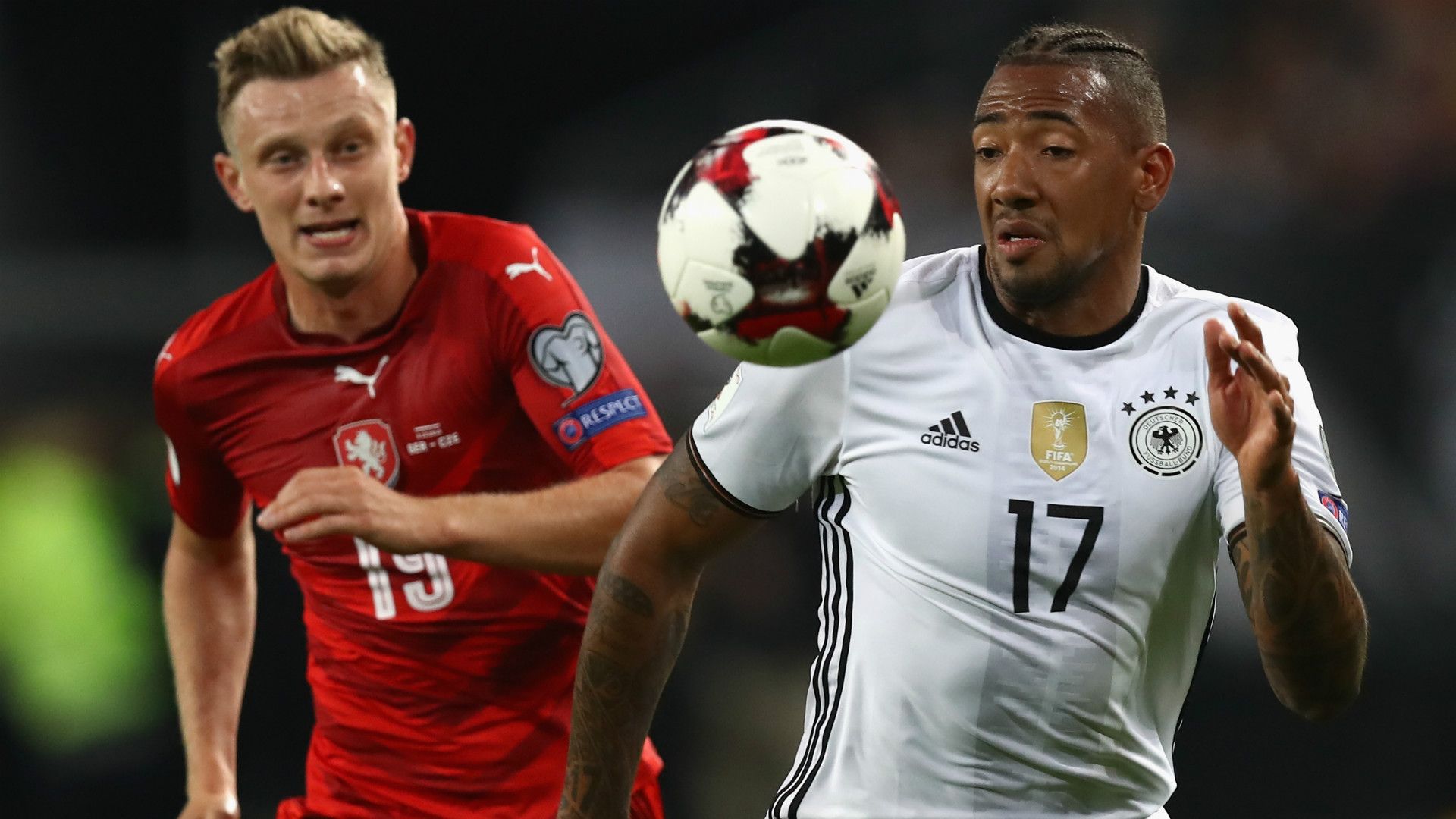 LADISLAV KREJCI JEROME BOATENG GERMANY CZECH REPUBLIC WC QUALIFICATION 08102016