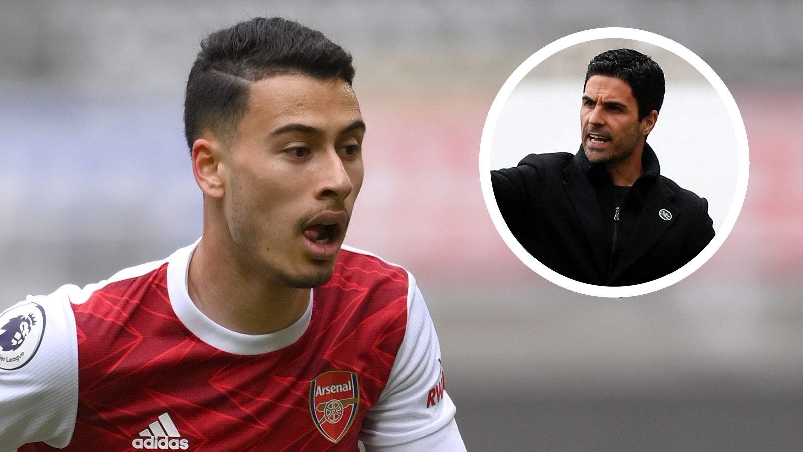Gabriel Martinelli Mikel Arteta Arsenal GFX