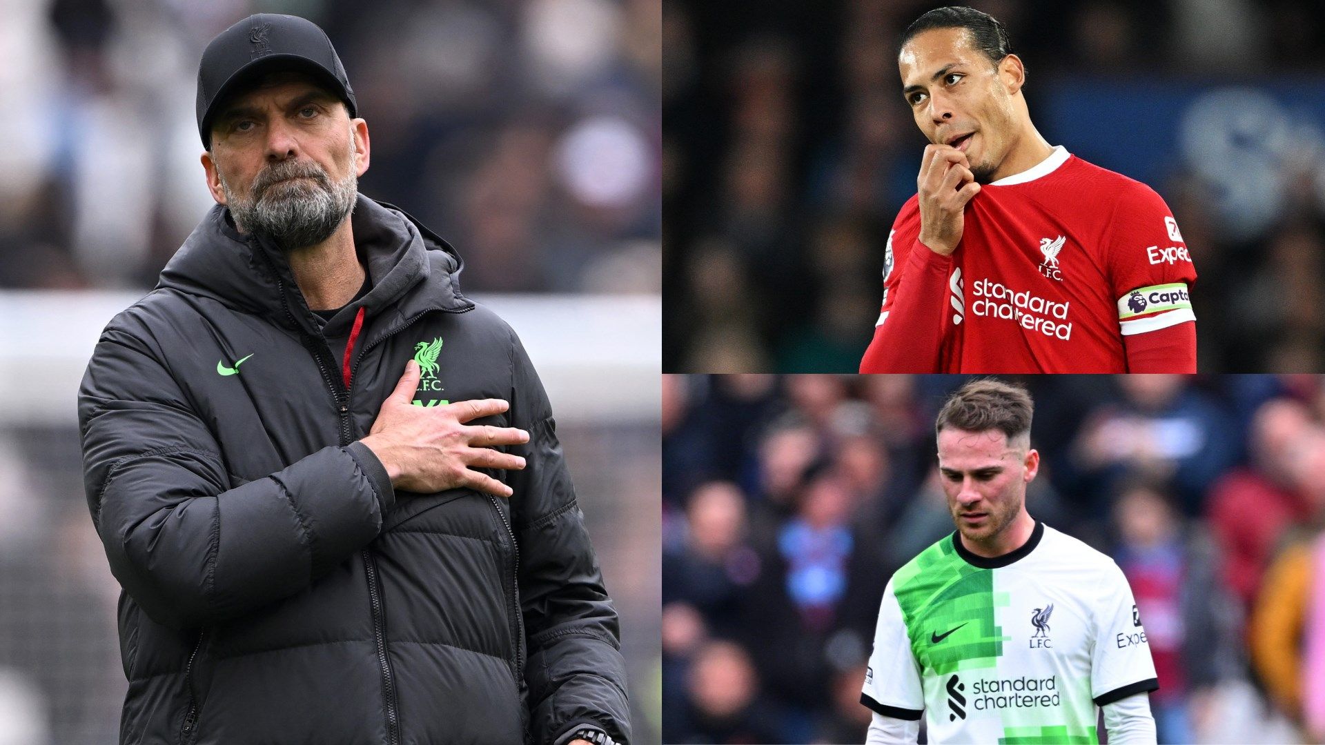 Klopp Van Dijk Mac Allister Liverpool GFX