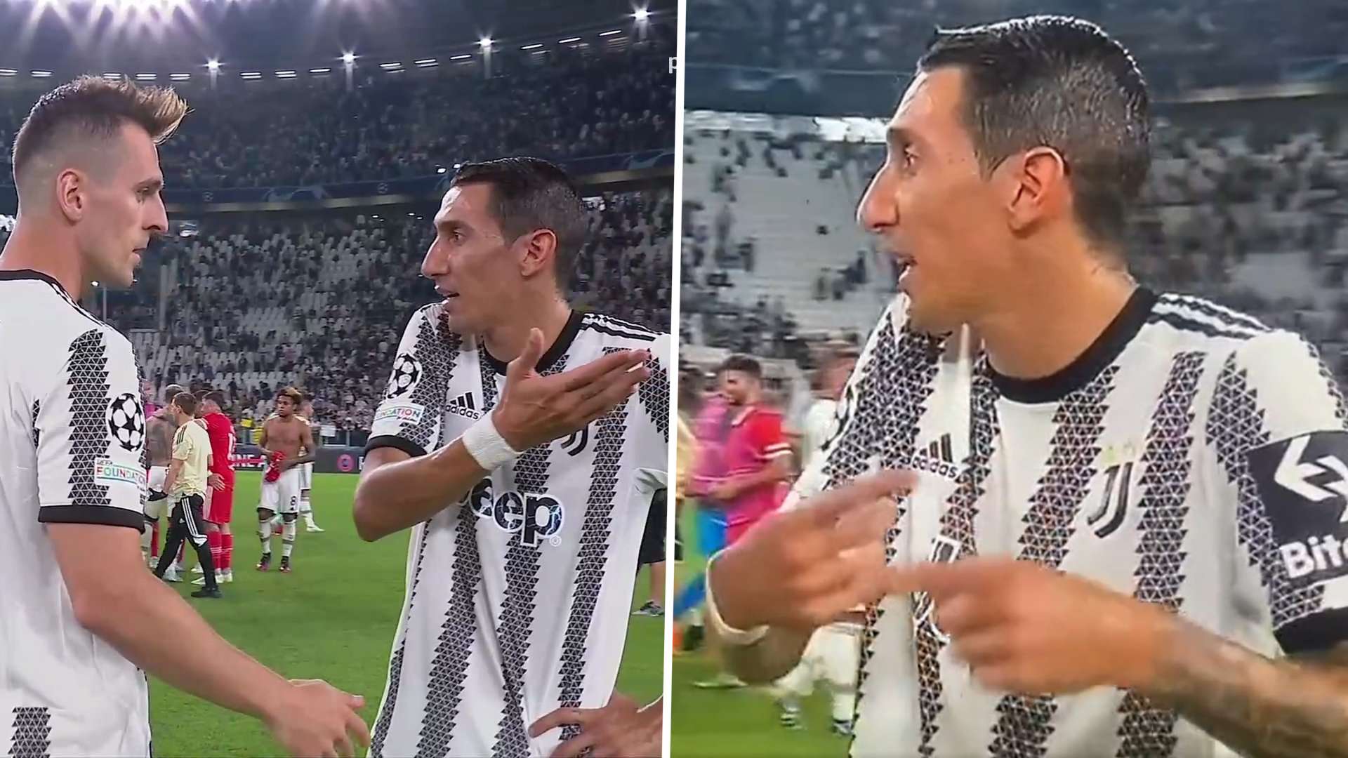 Angel Di Maria Arkadiusz Milik Juventus Benfica