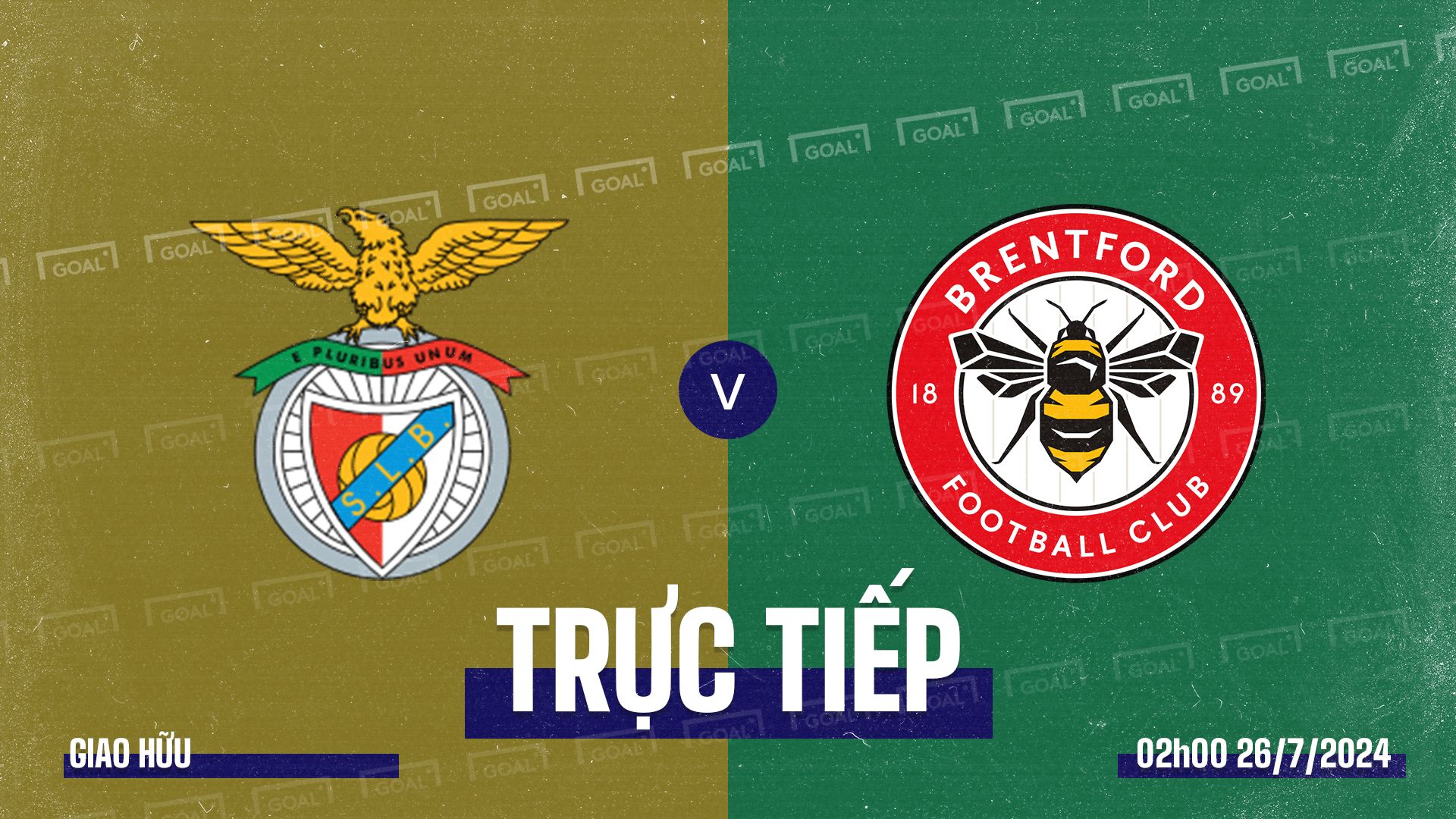 Benfica vs Brentford 2024 GFX