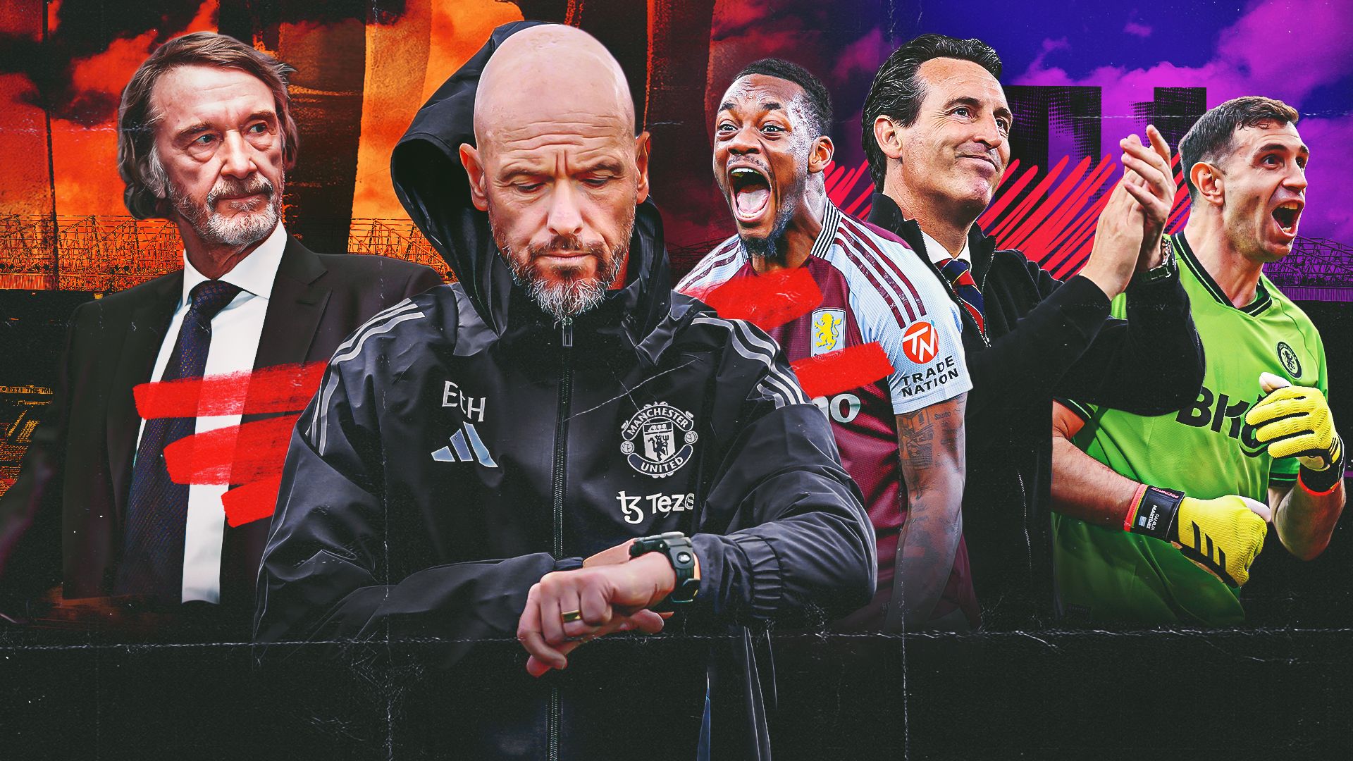 Erik ten Hag Man Utd Aston Villa GFX