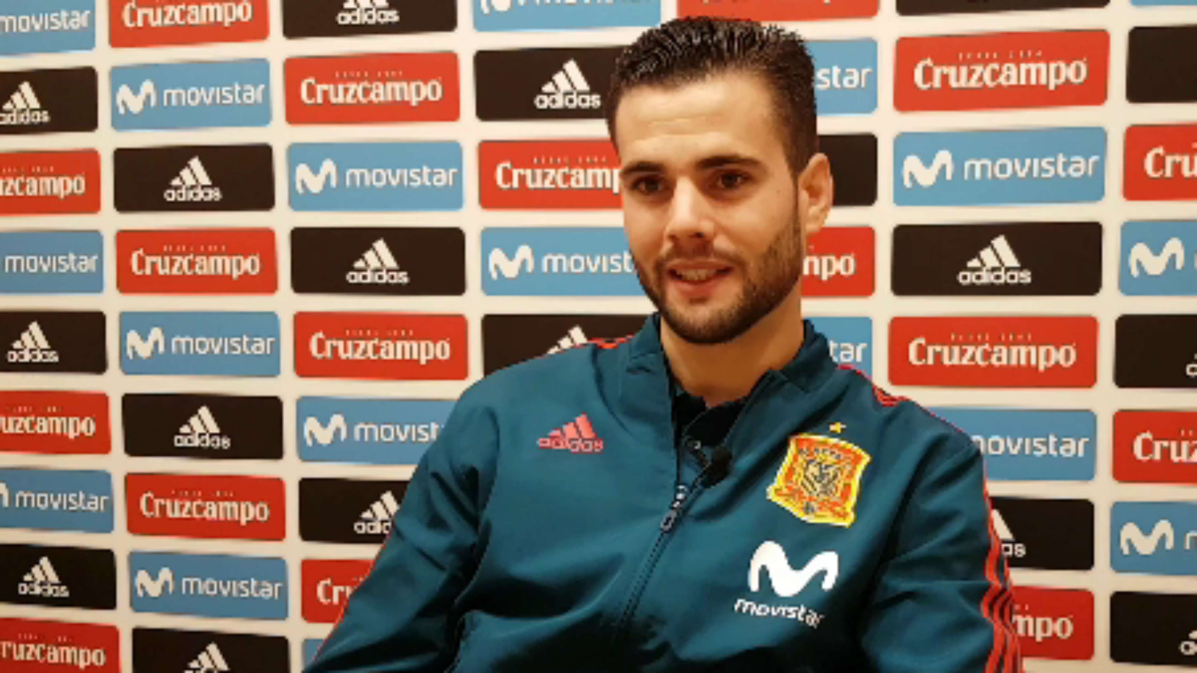 Nacho Fernández, Real Madrid and Spain player during the interview with Goal