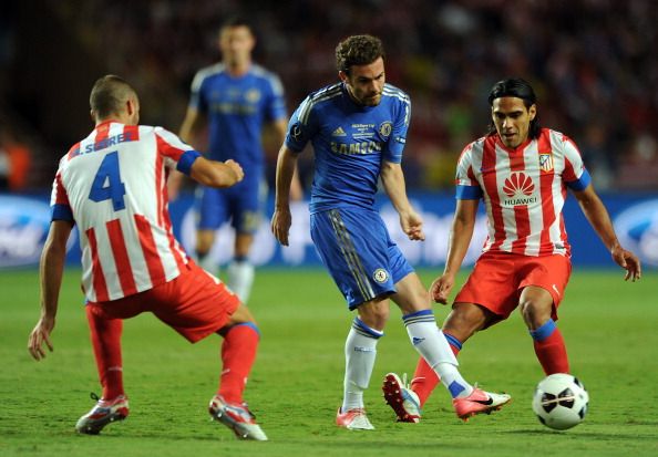 Radamel Falcao Juan Mata Atletico Madrid Chelsea UEFA Super Cup 08312012
