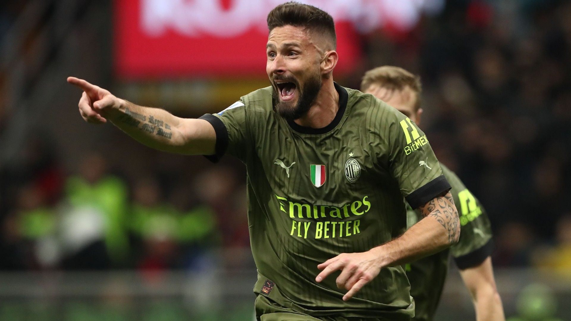 Olivier Giroud of AC Milan