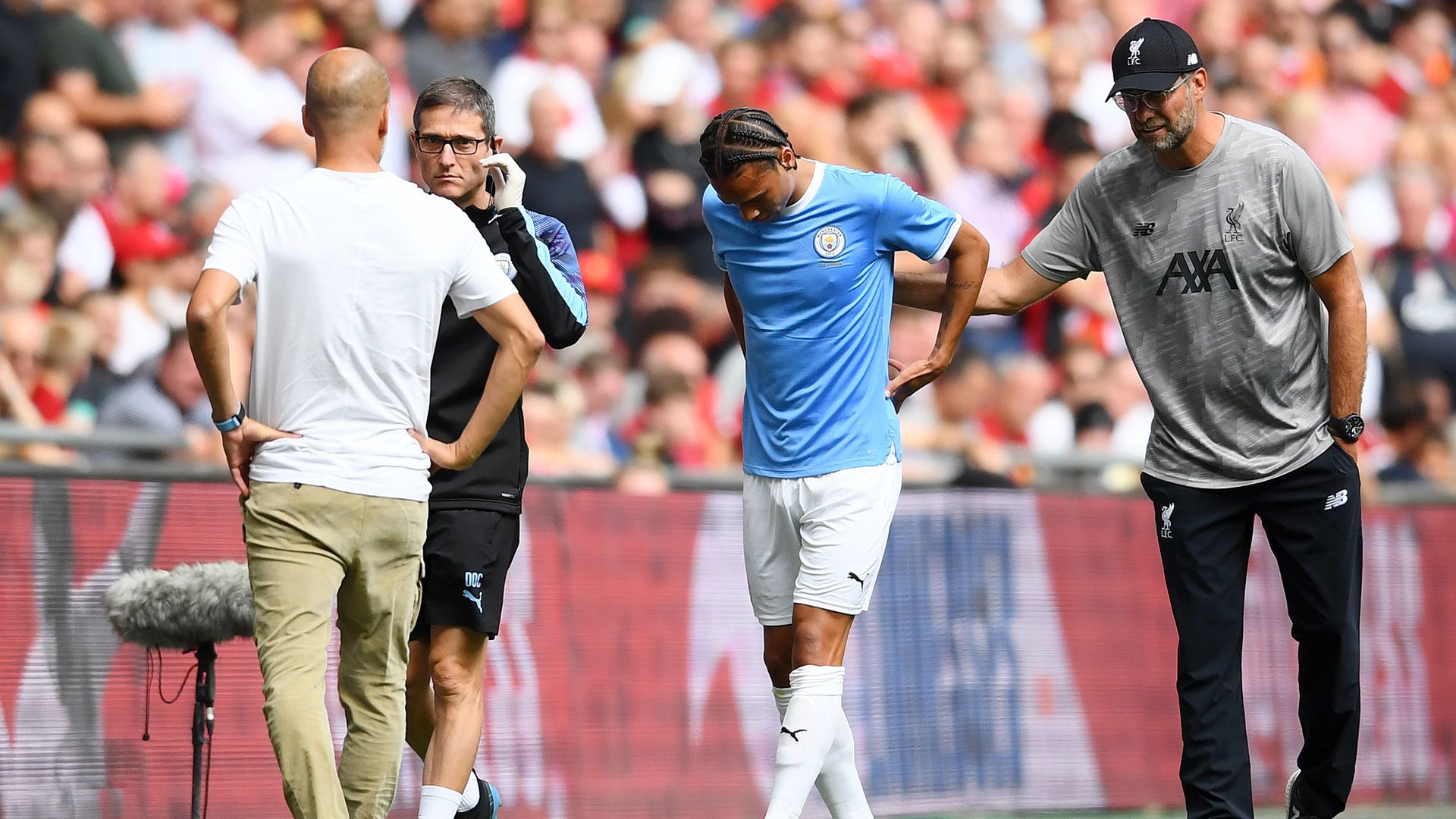 Guardiola Sane Klopp Manchester City Liverpool 0819