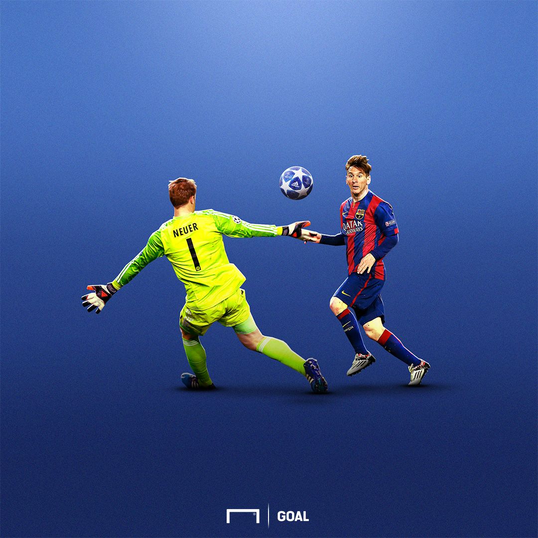 UCL ball illustration Messi