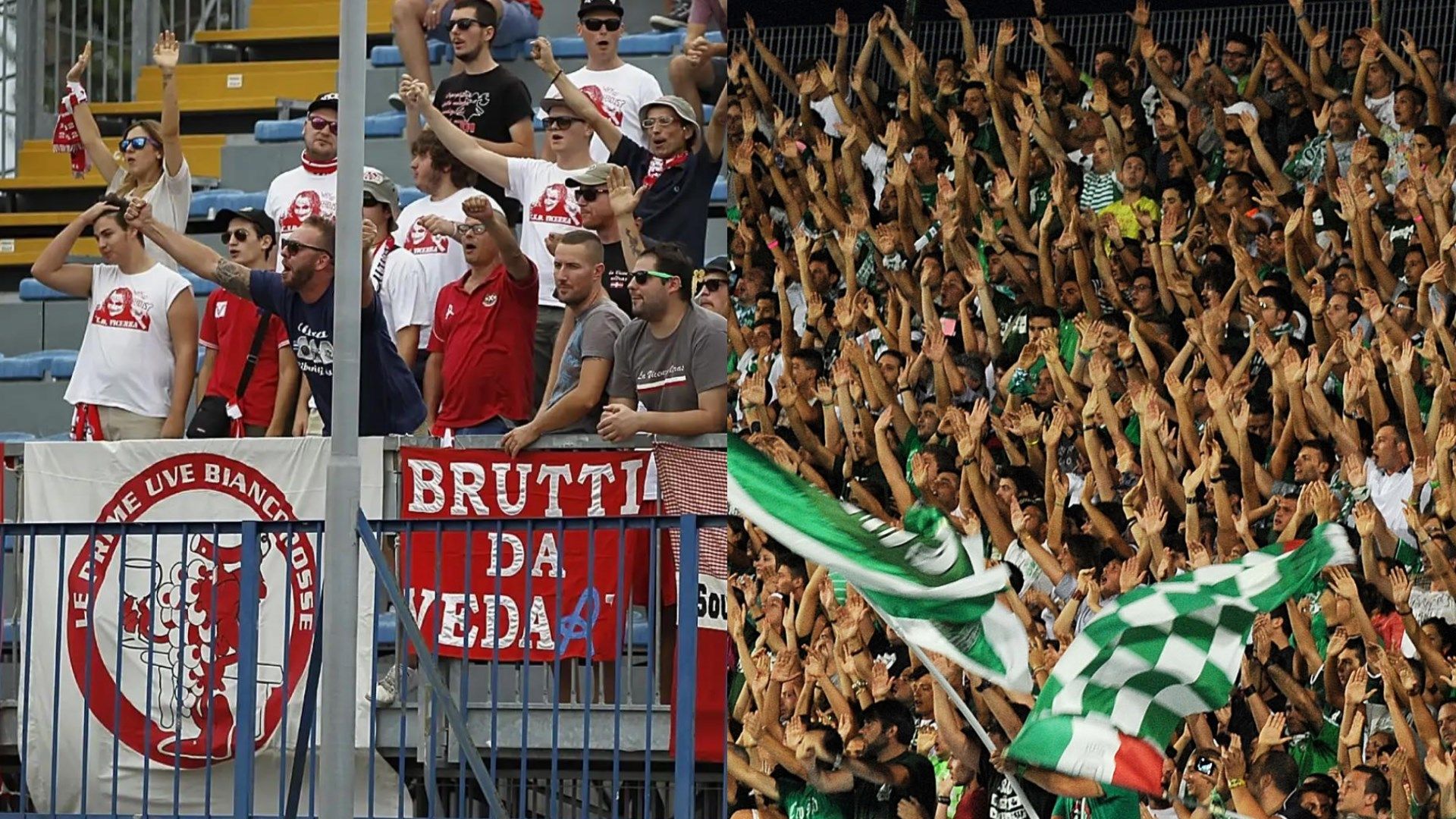 Vicenza fans Avellino fans