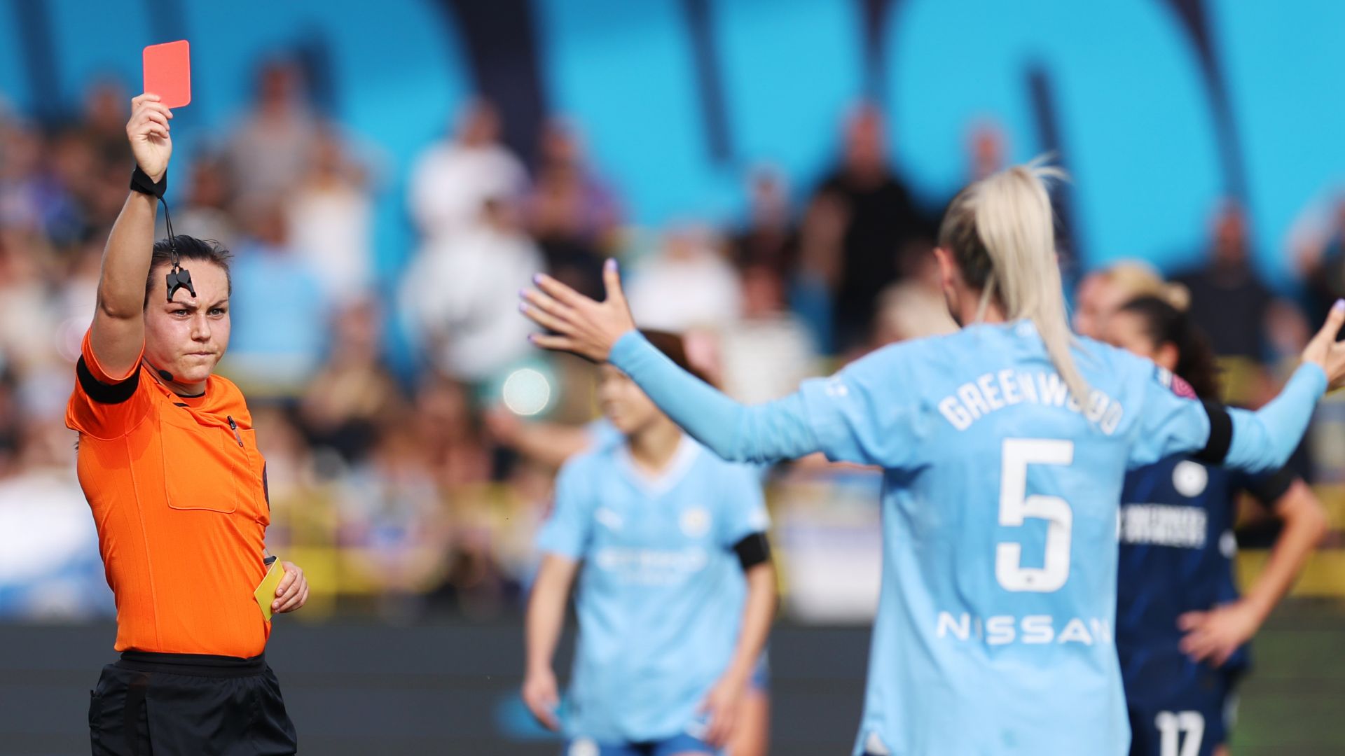 Alex Greenwood red card WSL 2023-24