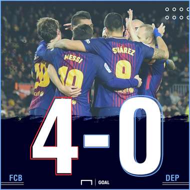 Barca Depor score