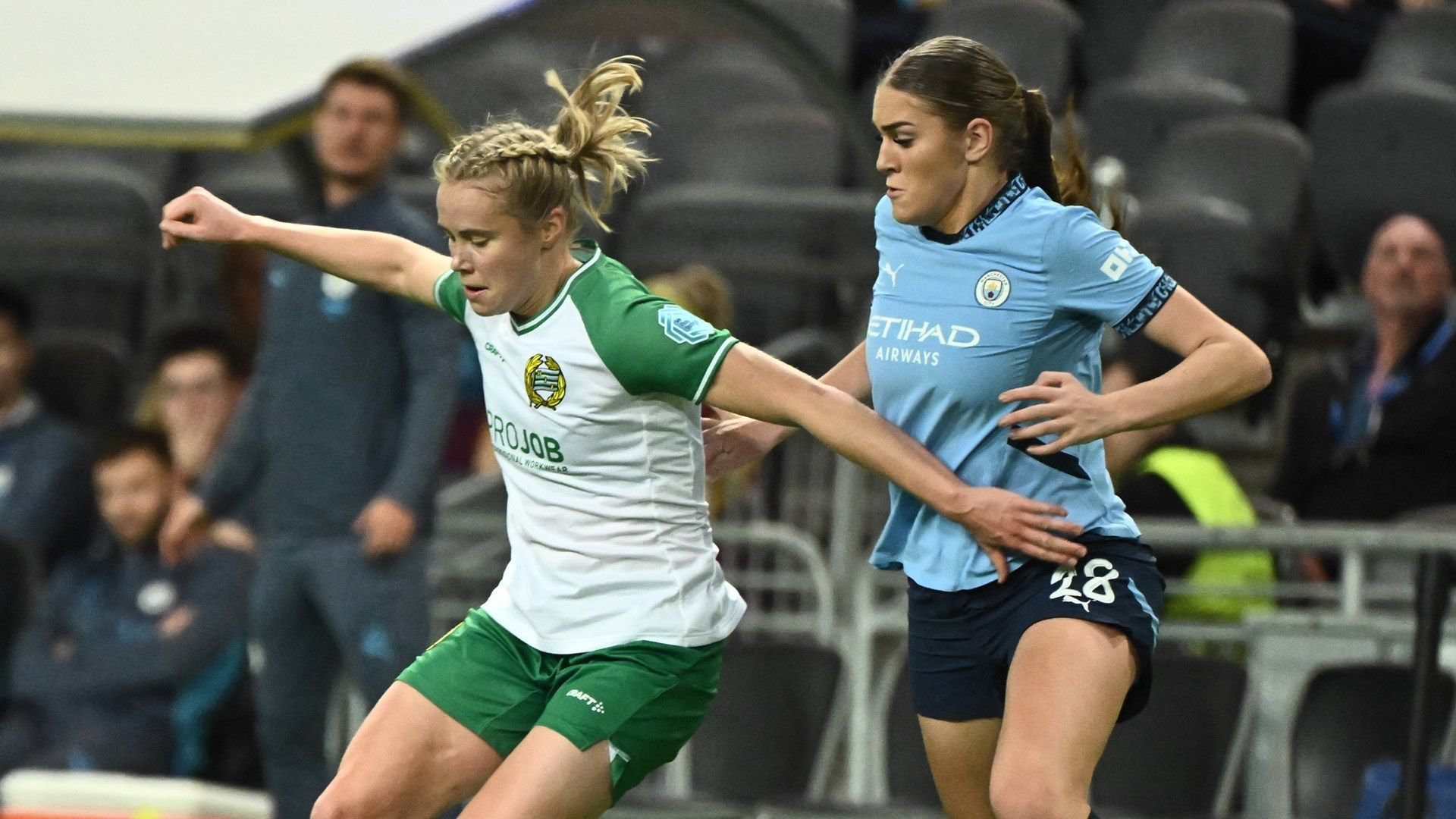 Julie Blakstad Gracie Prior Hammarby Man City Women 2024-25