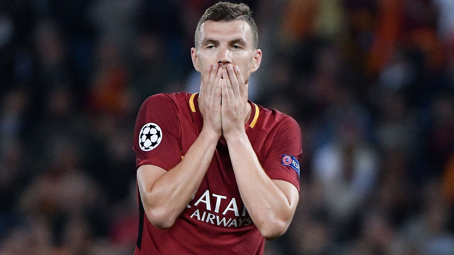 Edin Dzeko Roma Liverpool Champions League