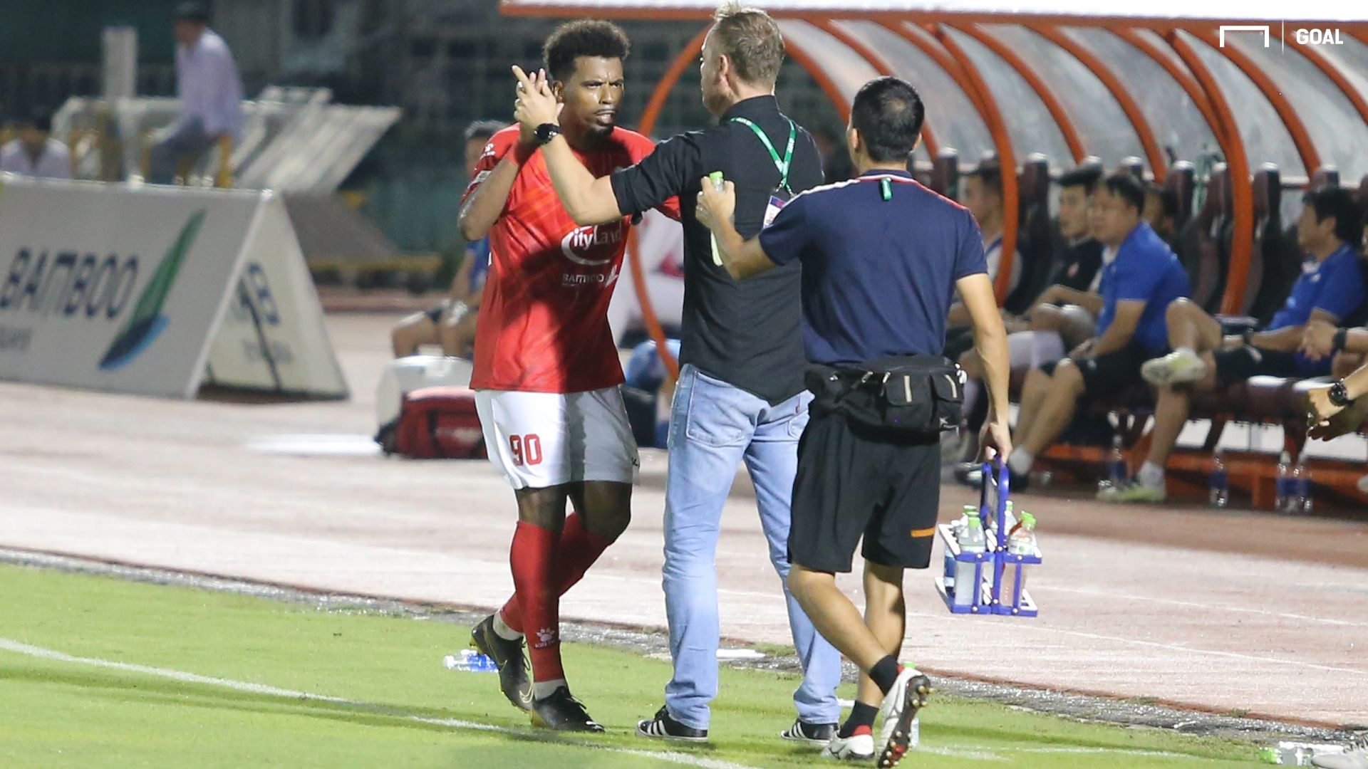 Patrick Da Silva Alexandre Mano Polking Ho Chi Minh City TP.HCM HCMC FC vs Viettel 2021 V.League