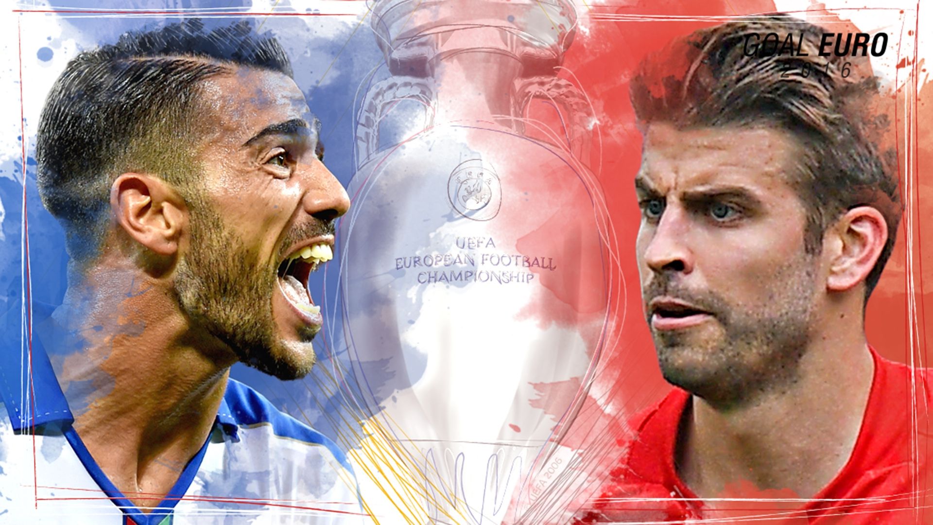 GFX EURO16 Italy Spain Euro 2016