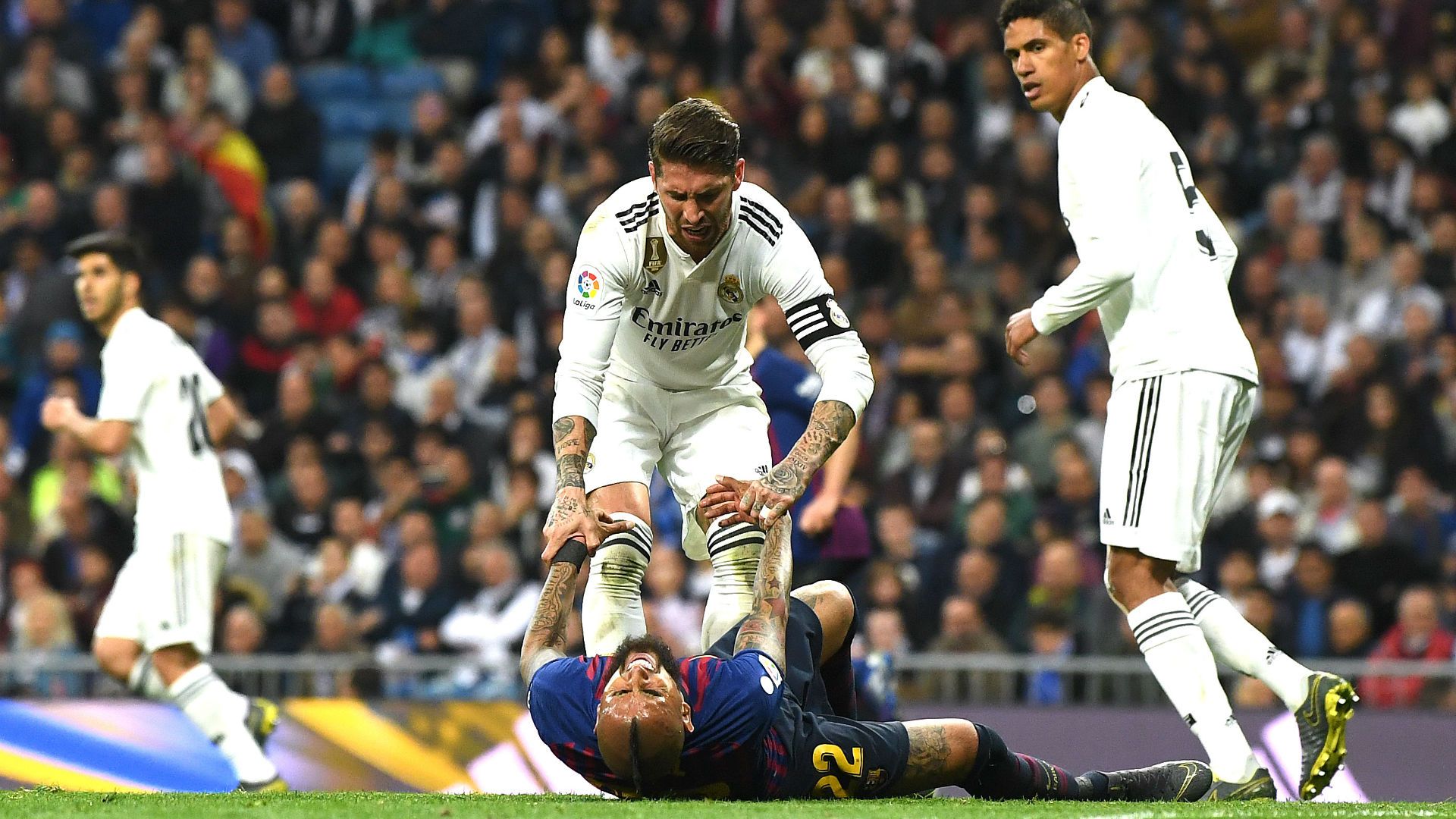 Barcelona Real Madrid Sergio Ramos Arturo Vidal 020319