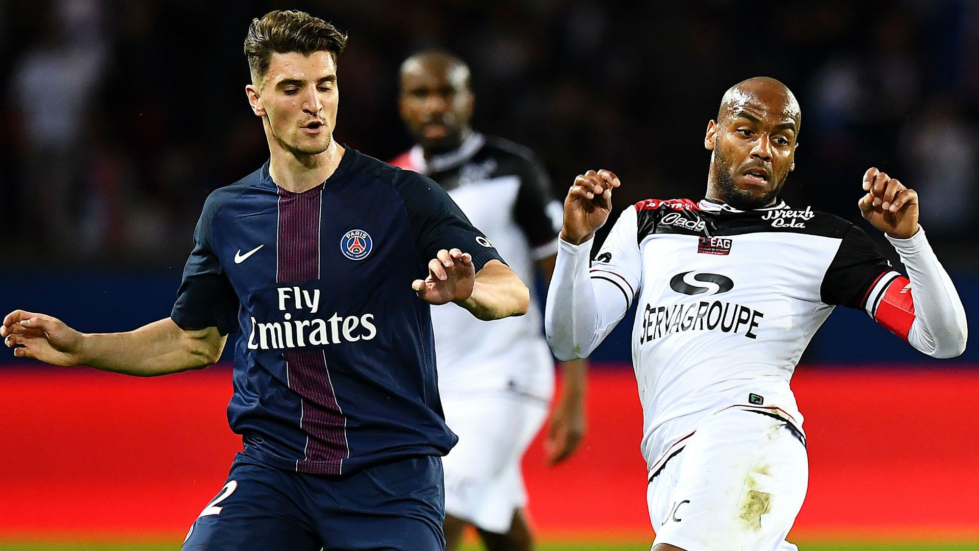 Jimmy Briand Thomas Meunier PSG Guingamp Ligue 1 09042017