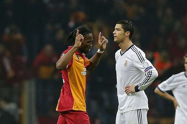 Didier Drogba Cristiano Ronaldo Galatasaray Real Madrid
