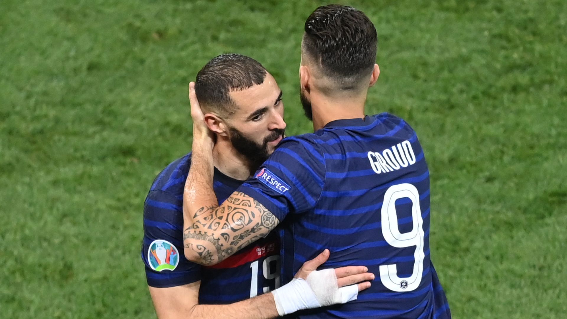 Benzema Giroud Equipe de France 2021