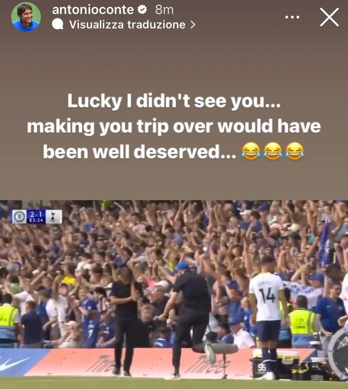 Antonio Conte IG Story