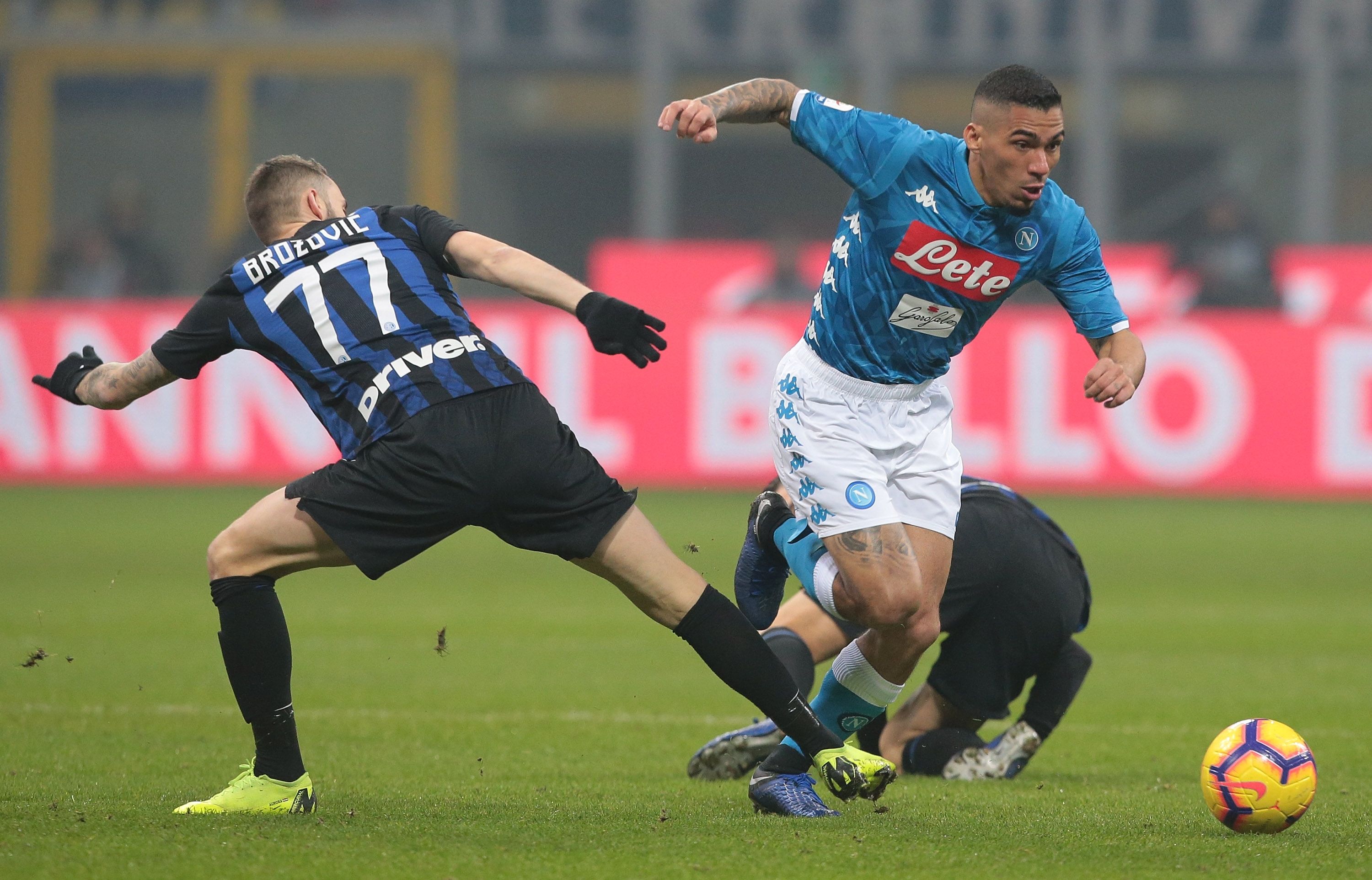 Brozovic Allan Inter Napoli Serie A